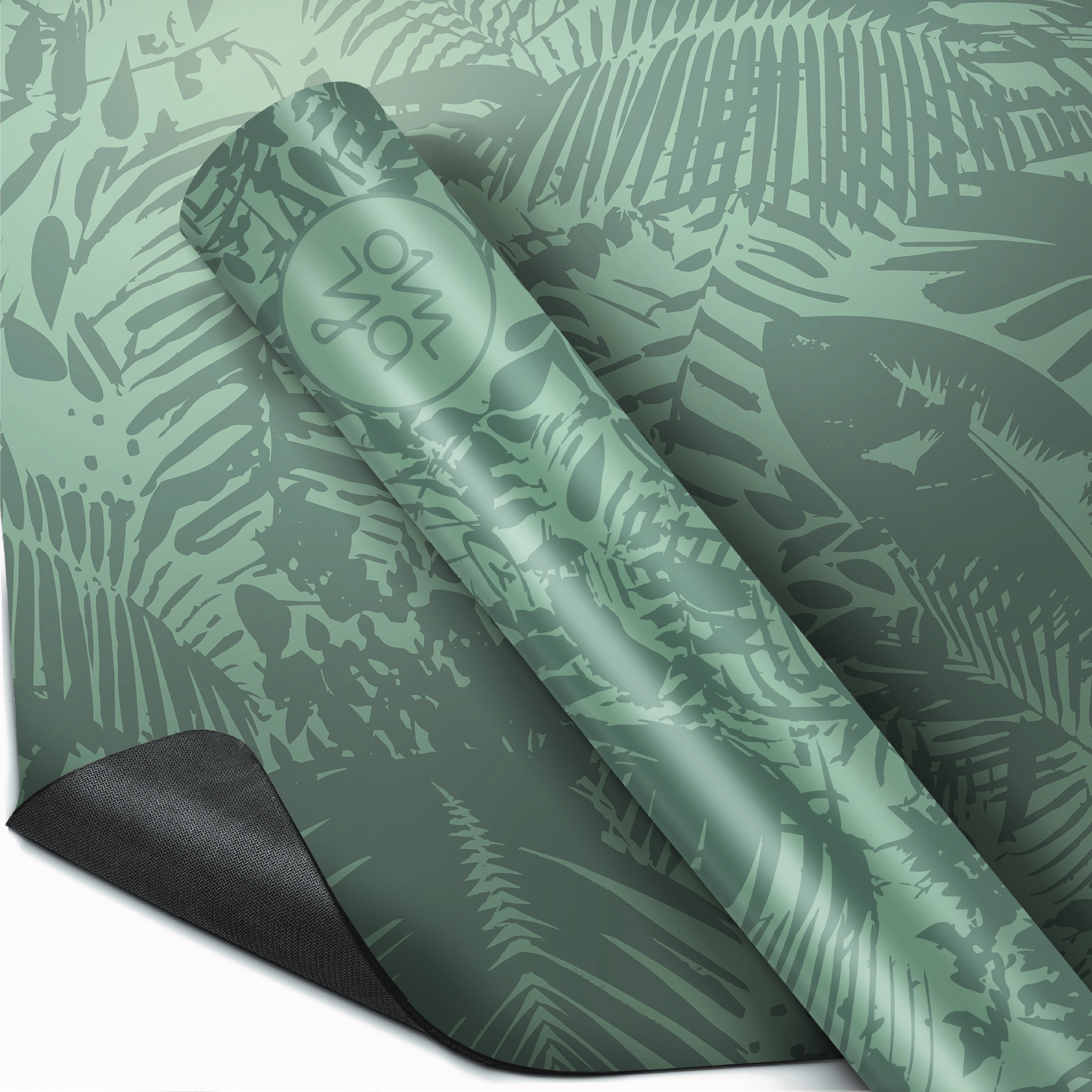 Advanced Grip Yoga Mat - Green Botanic
