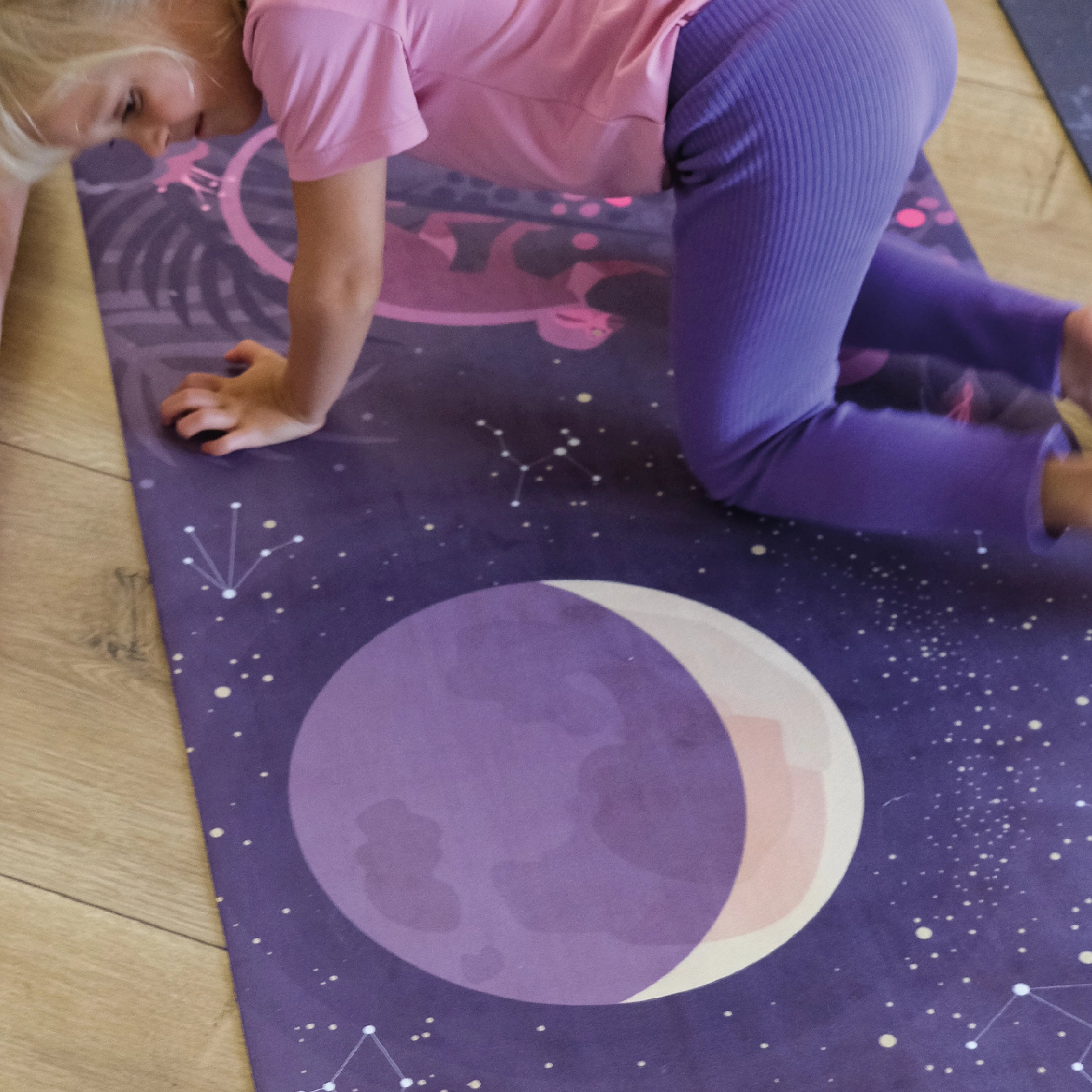Children's yoga mat - Peaceful Moon