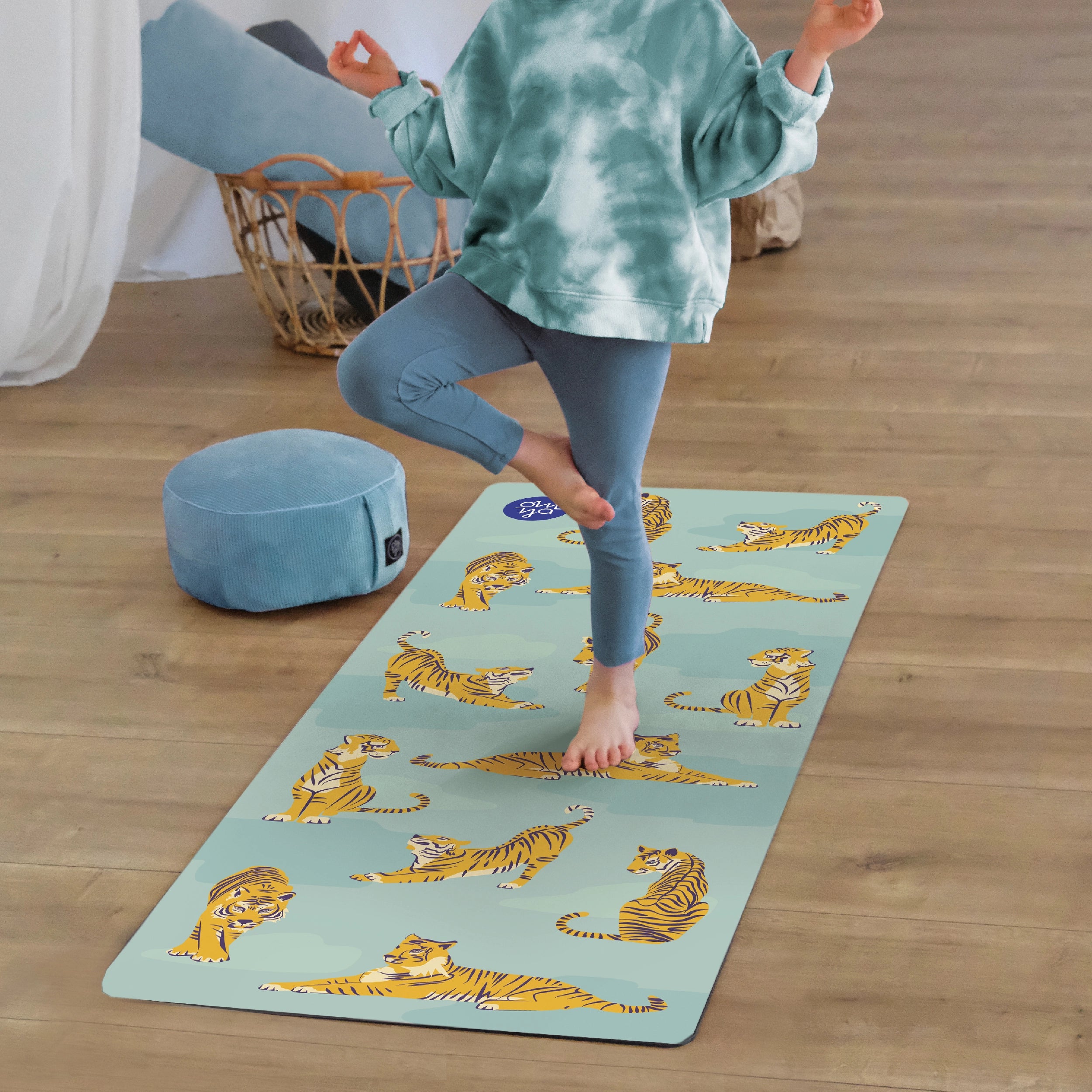 Children's yoga mat - Moving Tiger