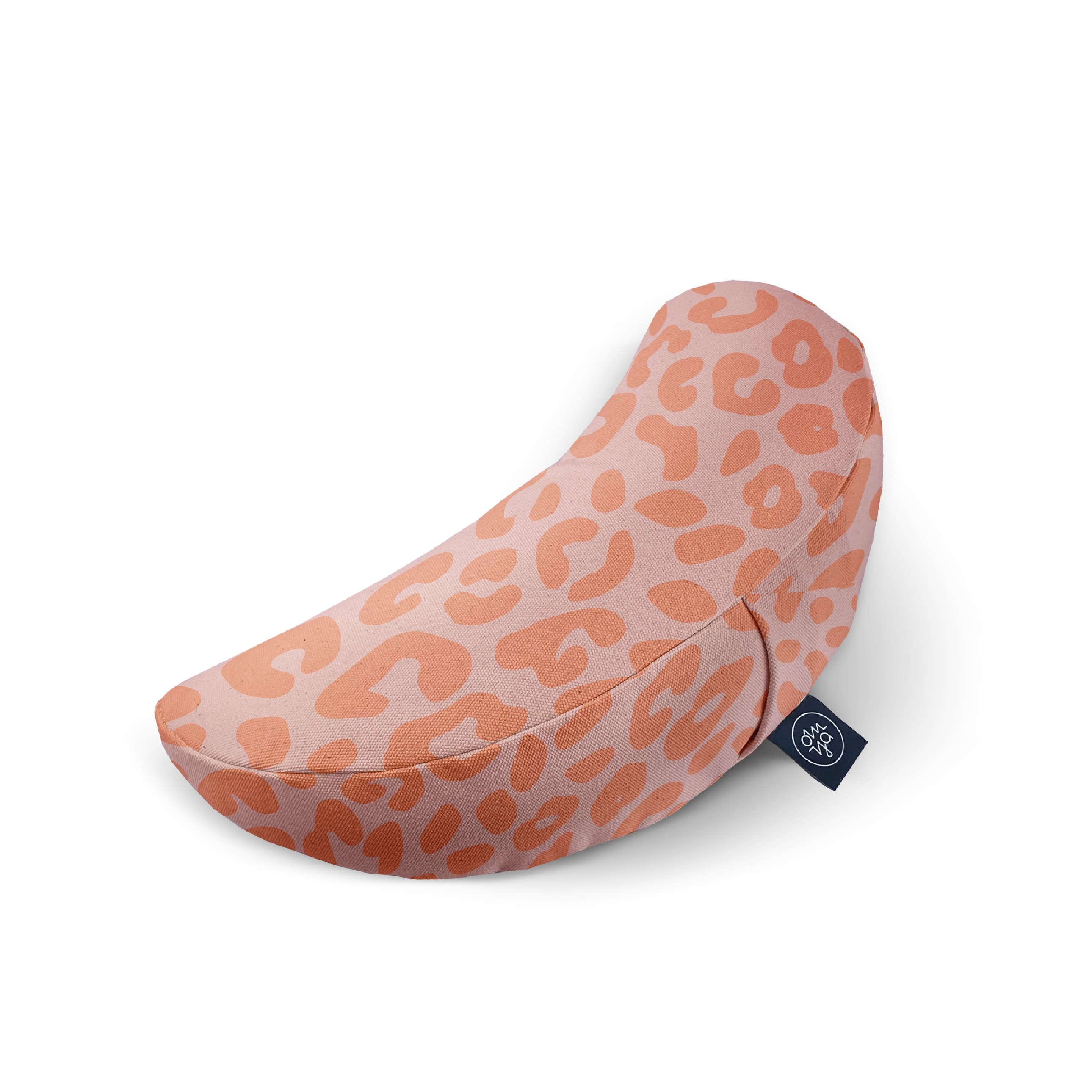 Design Yoga Half Moon Cushion - Blush Leo