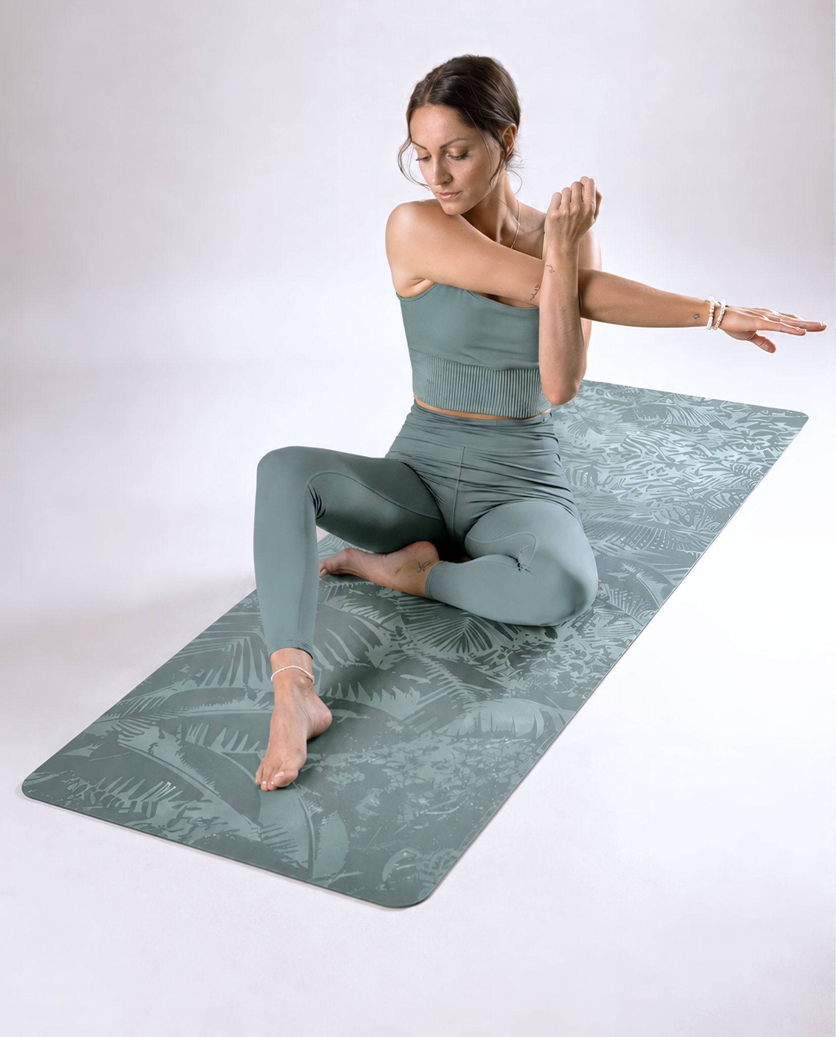 Tapis de yoga Advanced Grip - Green Botanic
