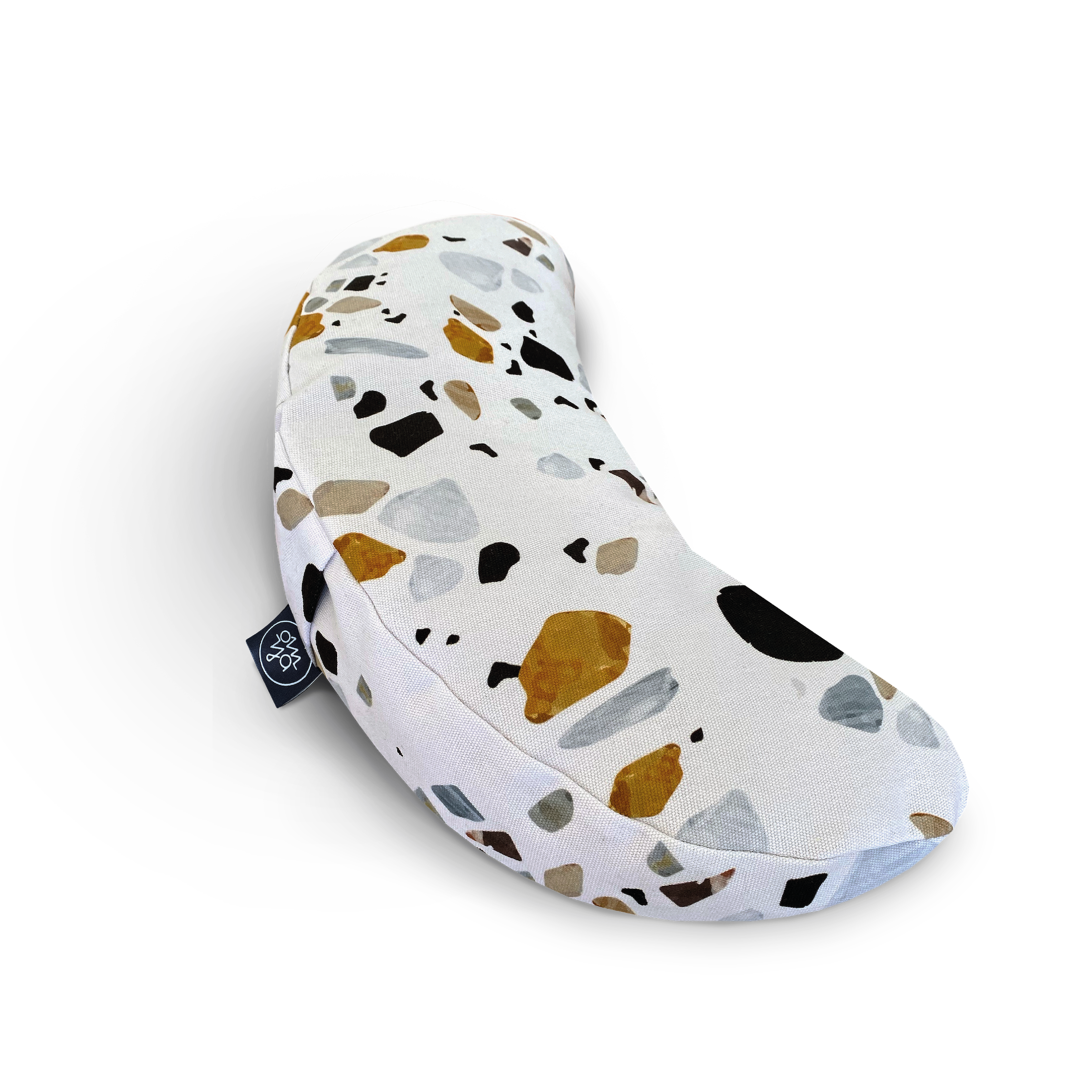 Design Yoga Halbmond Kissen - Light Terrazzo