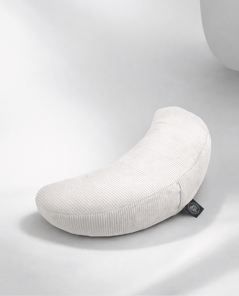Design Yoga Half Moon Cushion - Pearl Cord