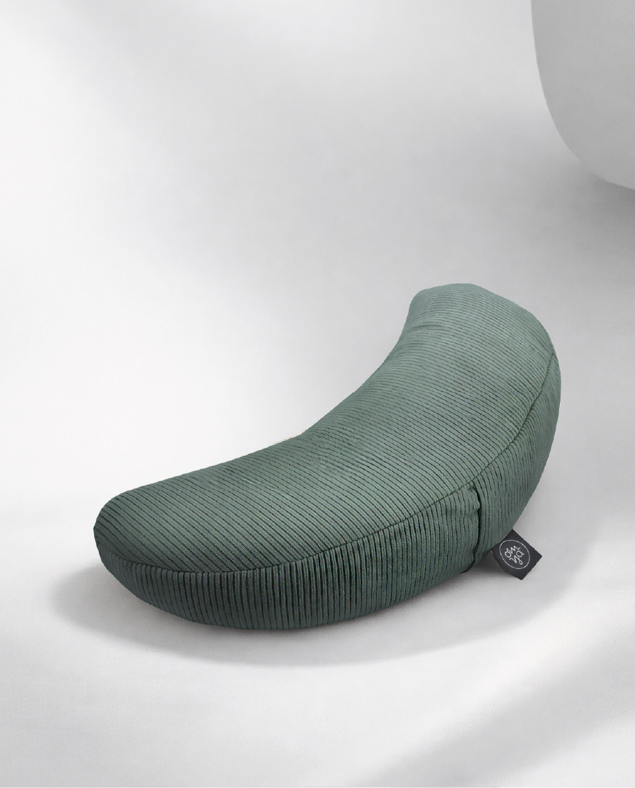 Design Yoga Half Moon Cushion - Forest Cord