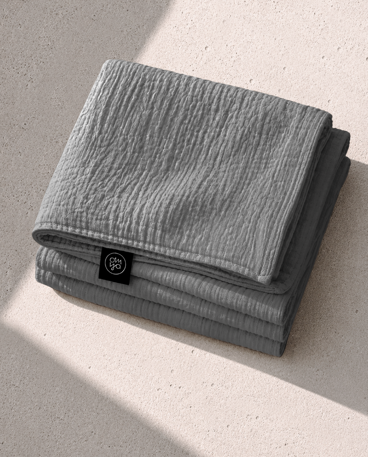 Couverture en mousseline - Granit