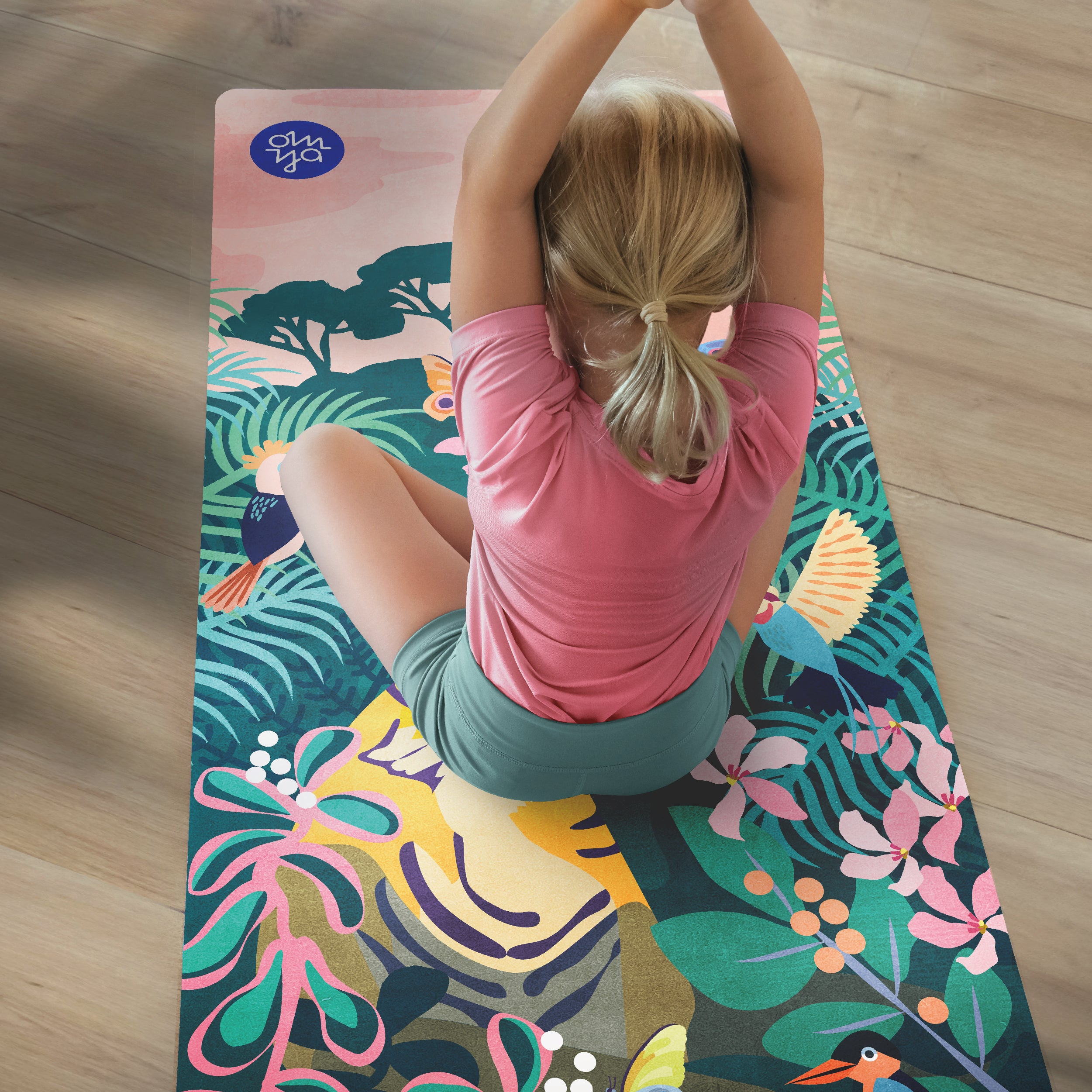 Children's yoga mat - Curious Tiger