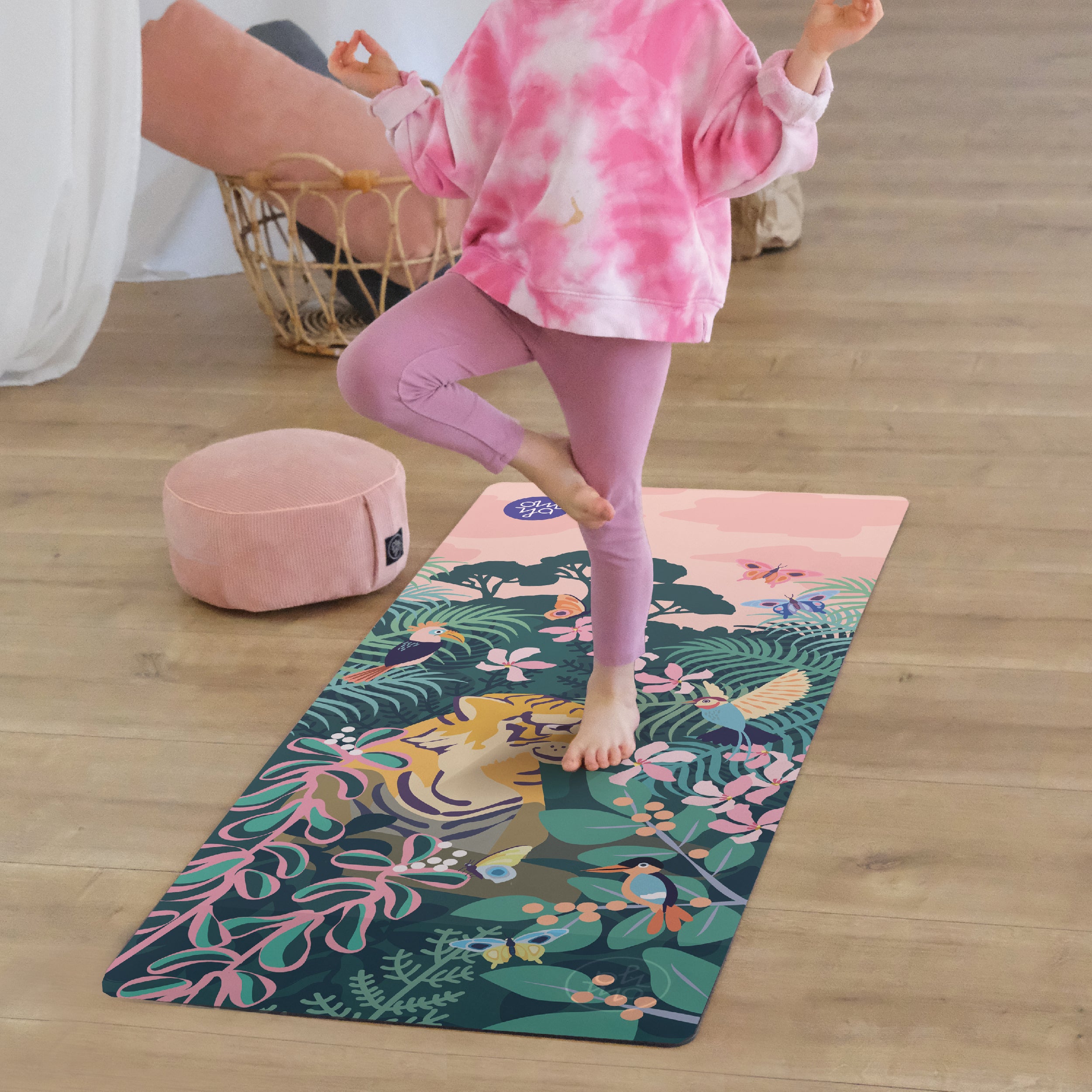 Children's yoga mat - Curious Tiger