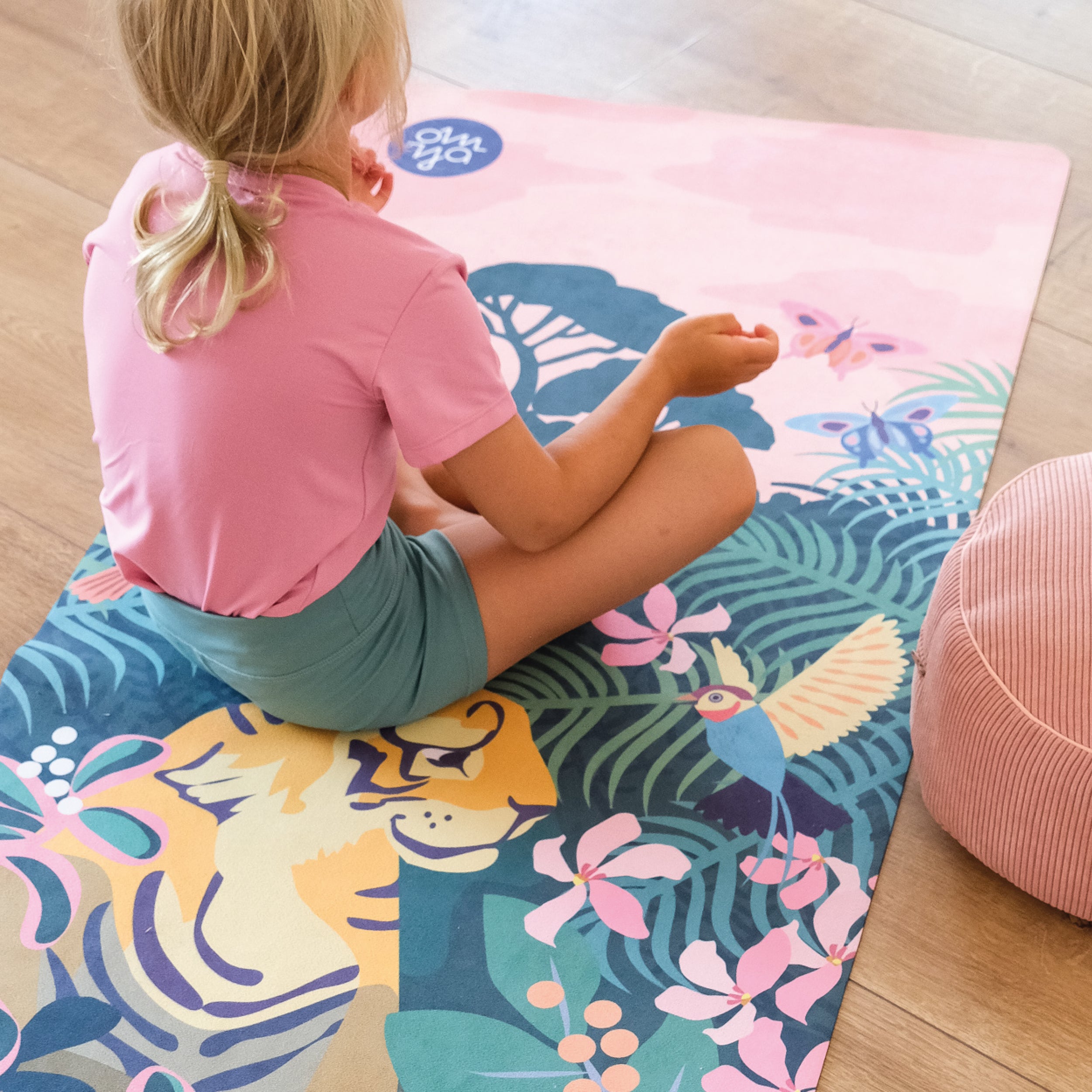 Children's yoga mat - Curious Tiger