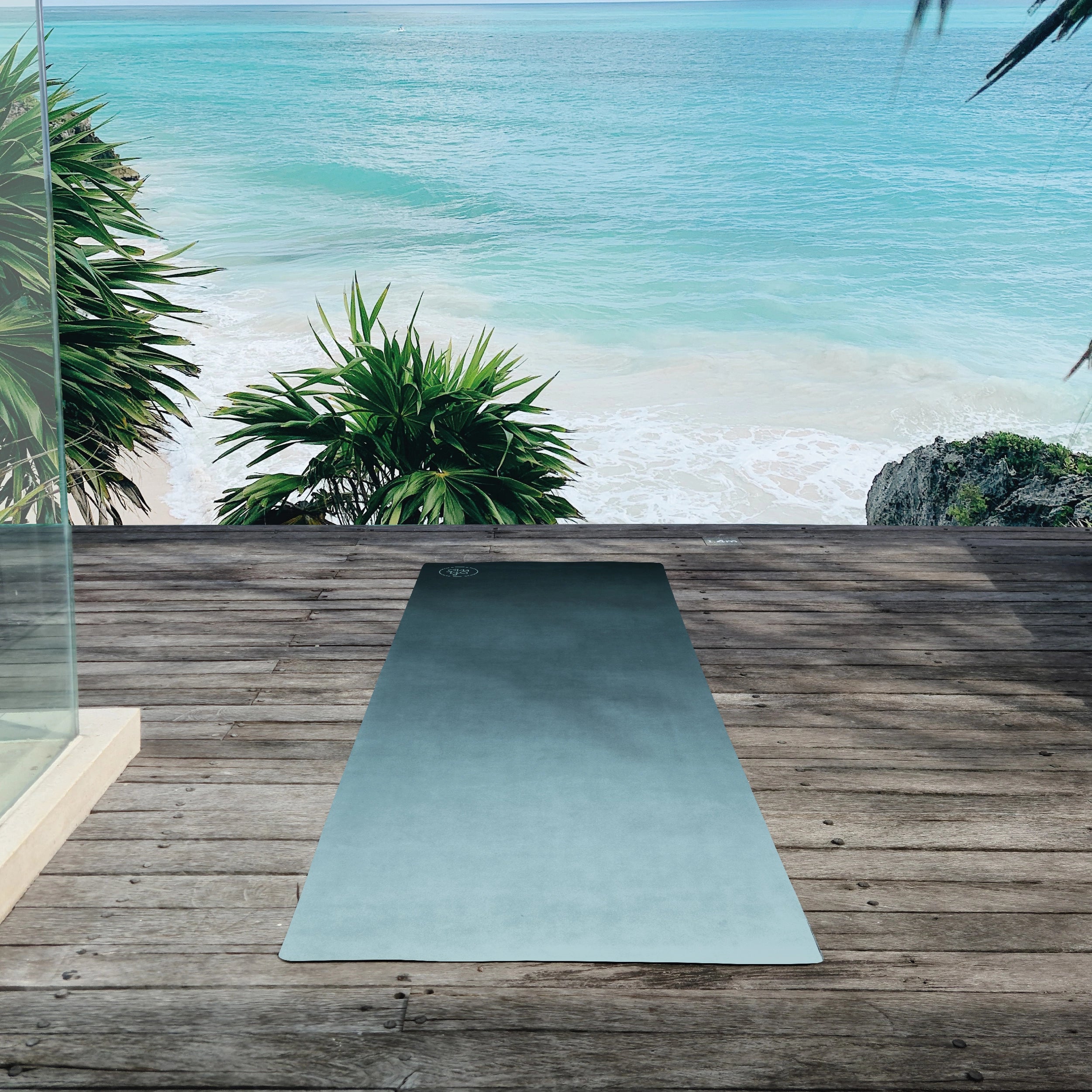 Sensual Flow Travel Yoga Mat - Basalt Lagoon