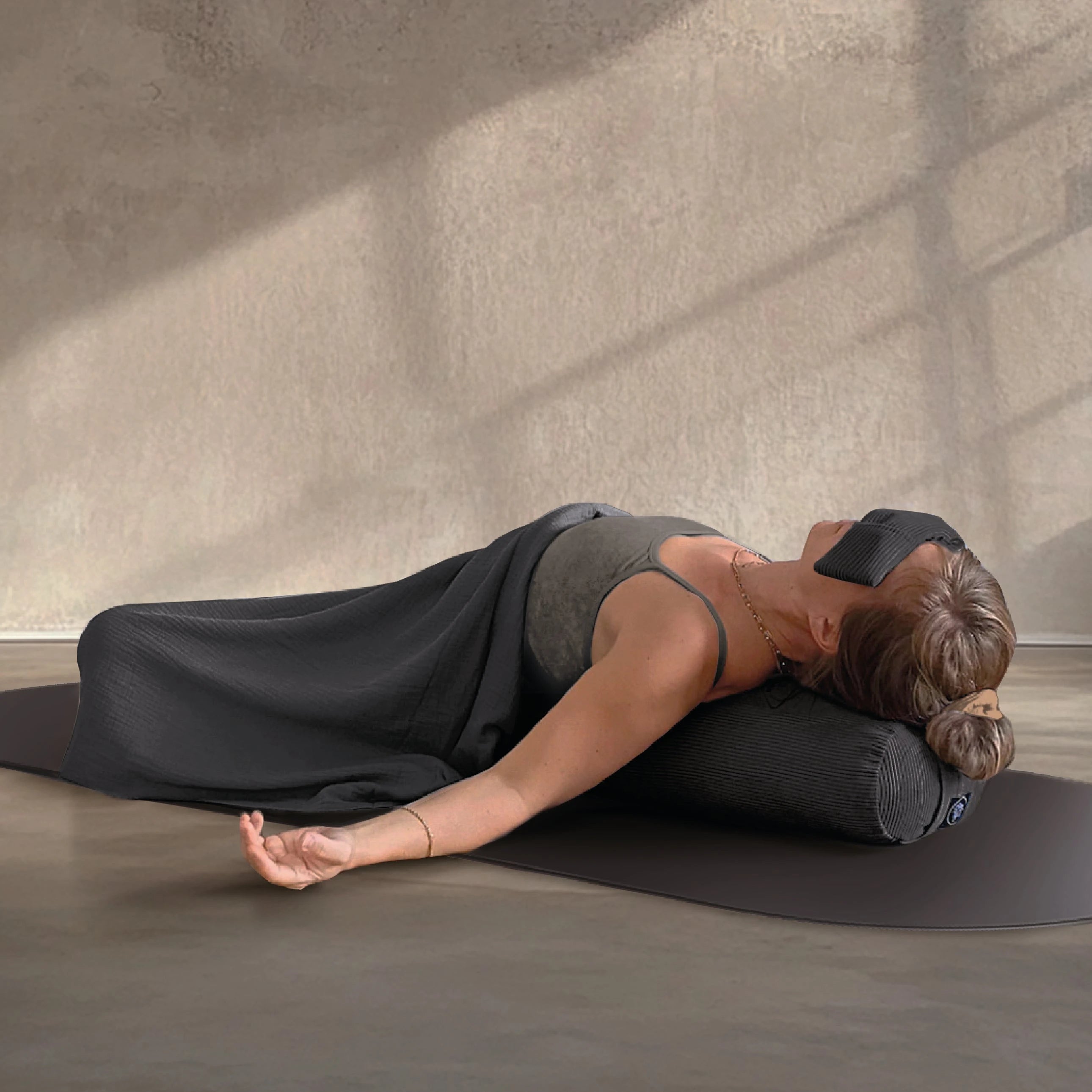 Shavasana Blanket - Granite Muslin 