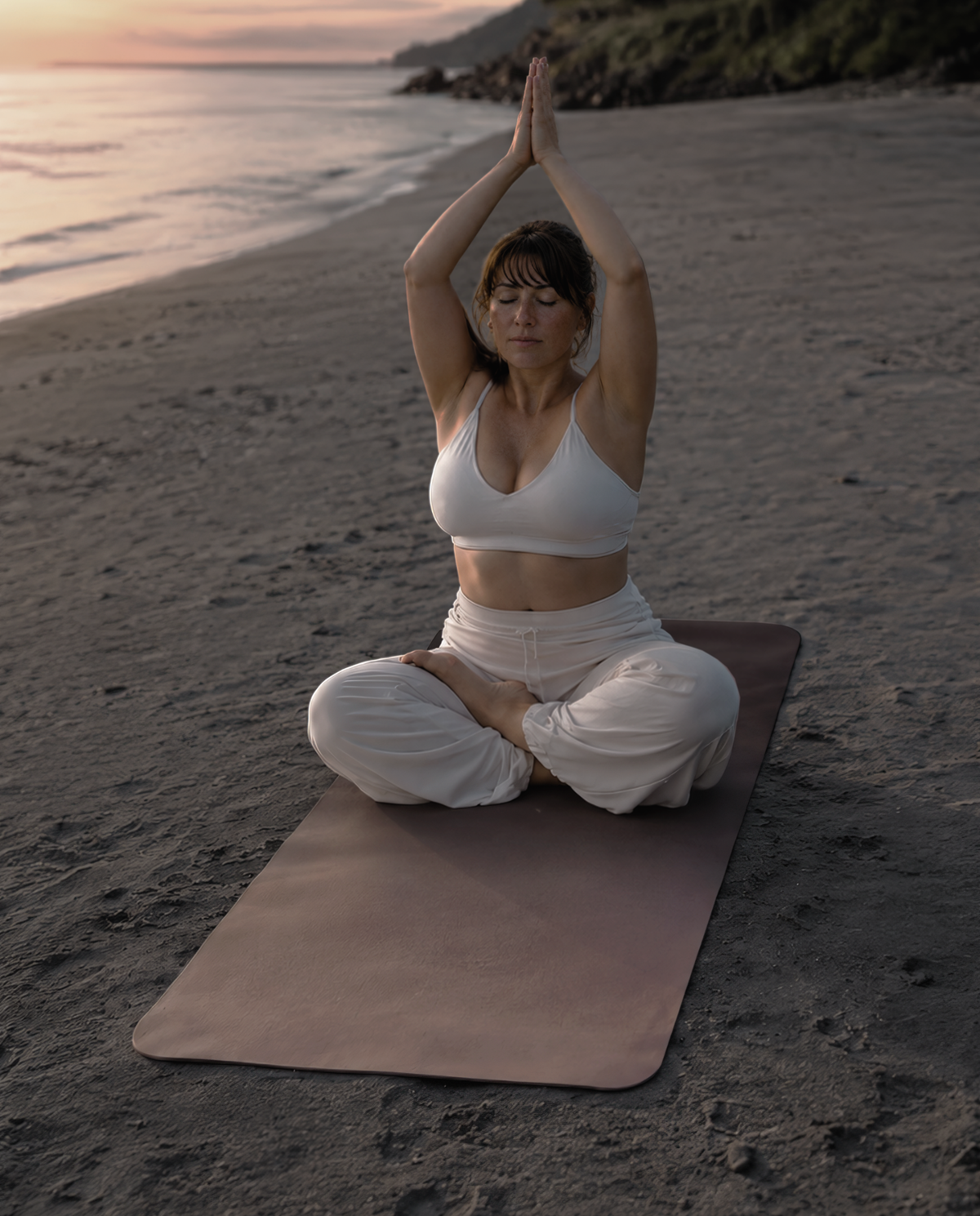 Tapis de yoga de voyage Sensual Flow - Terracotta Blush 