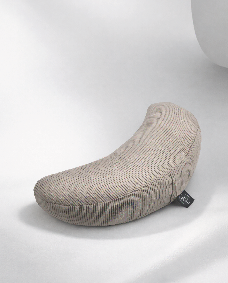 Design Yoga Half Moon Cushion - Dune Cord